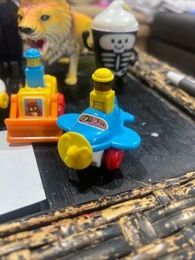 Push N’ Go Tomy 1982 Vintage Boat, Airplane, And Construction Truck. All Working